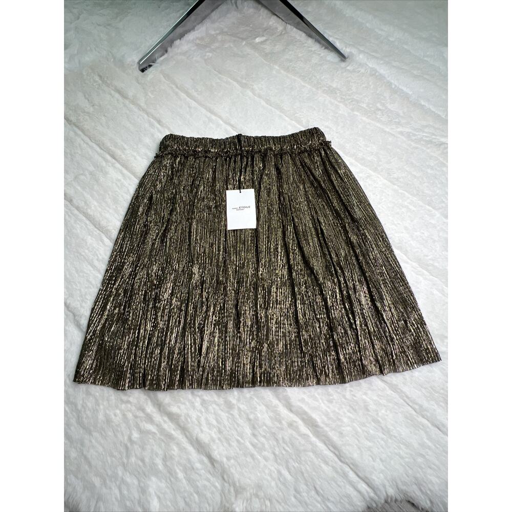 ISABEL MARANT-Etoile Benedicte Mini Skirt-Dore/Gold-Size 34-Brand New W/Tag’s